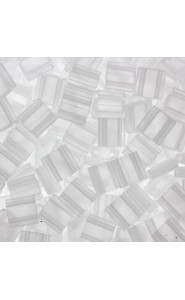 Miyuki tila 5x5mm beads - Crystal matted TL-131F